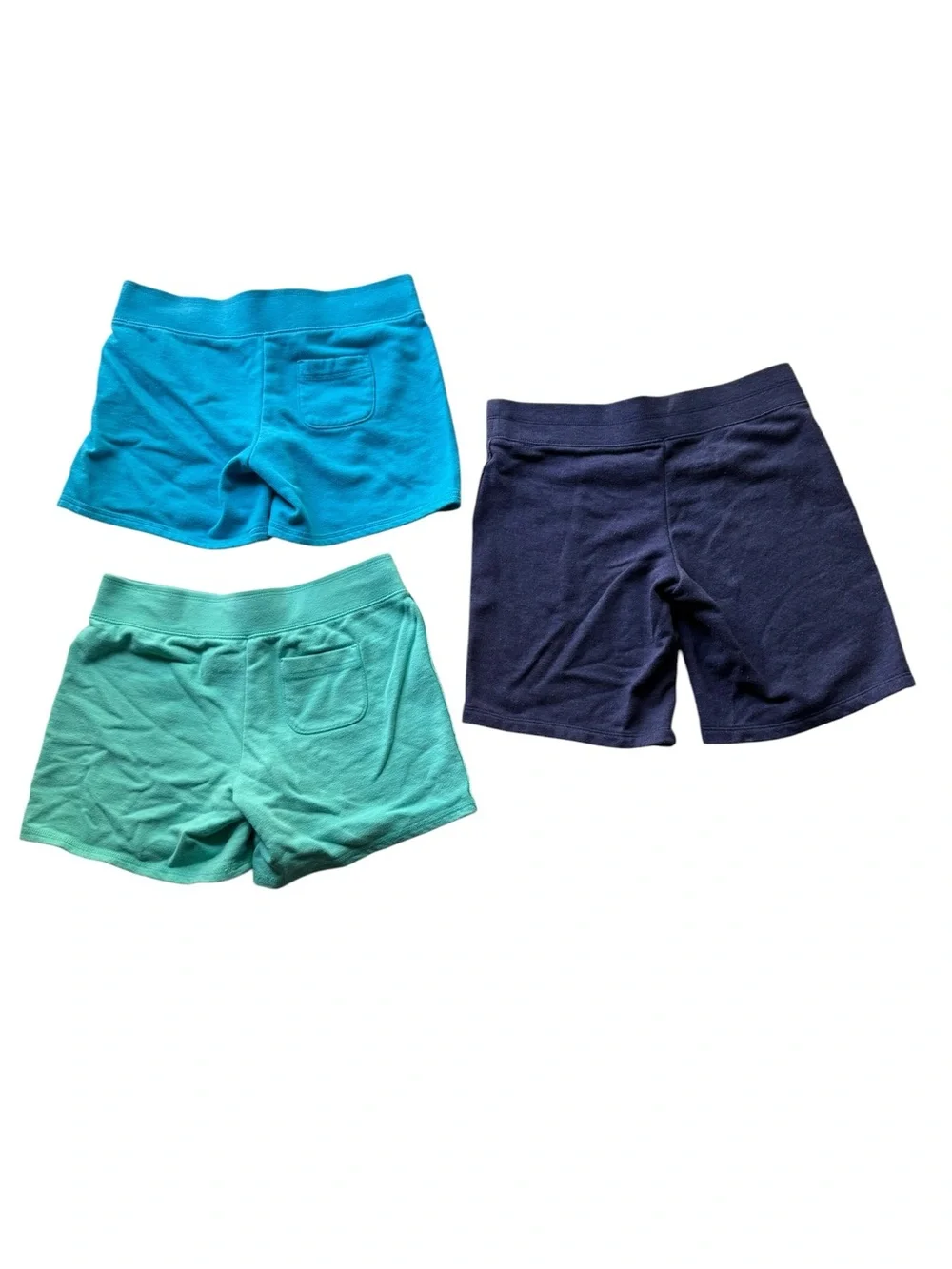 Justice French Terry Shorts Bundle Set of 3 Blue Green Size 16 Gen Z Schoolwear